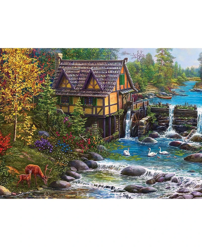 SunsOut Mill by the Stream 1000 piece Jigsaw Puzzle for Adults
