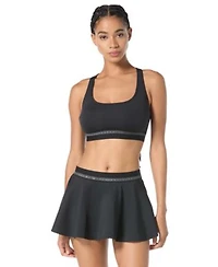 Michael Kors Womens Cross Back Scoop Neck Top Logo Waistband Skirt