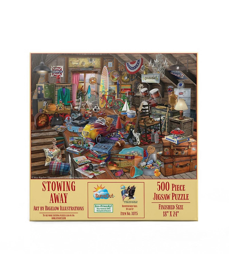 SunsOut Stowing Away 500 piece Jigsaw Puzzle for Adults