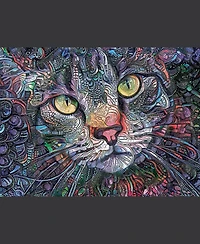 SunsOut Psychedelic Kitty Cat 1000 piece Jigsaw Puzzle for Adults