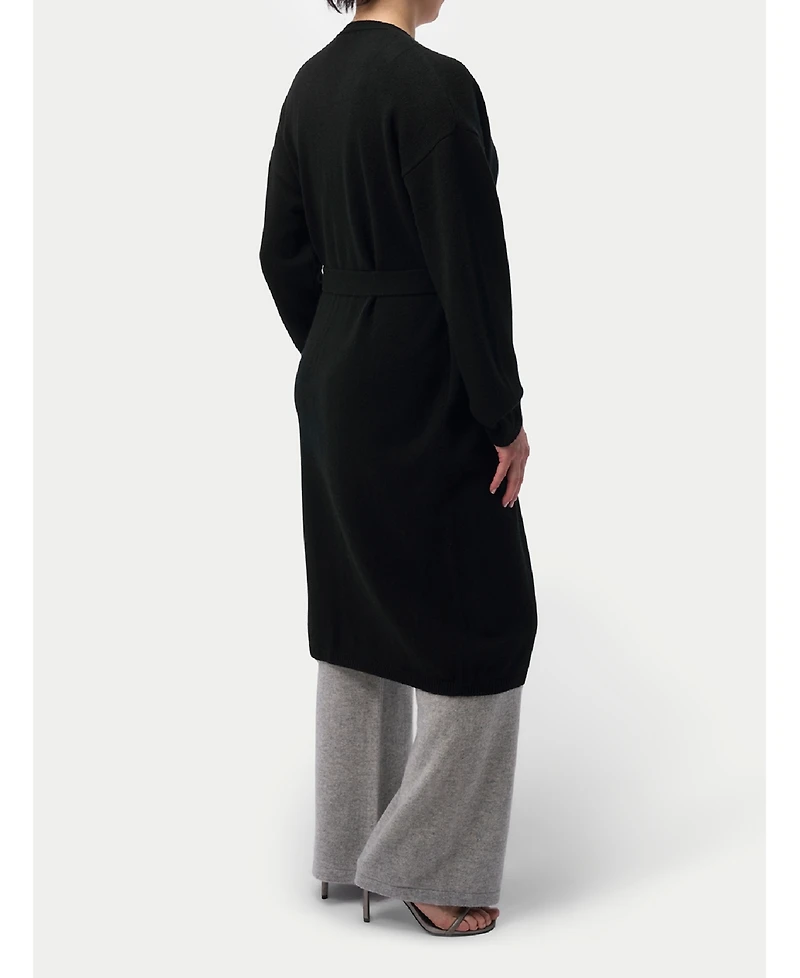 Gobi Cashmere Maternity Wide-Leg Knitted Pants