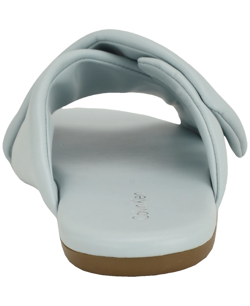 Calvin Klein Women's Renley Criss-Cross Slip-On Flat Sandals