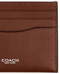 Coach Men's Leather Flat Card Case Wallet