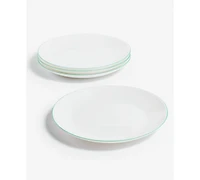 Arch Studio Opal Glass Rim Salad Plates, Set of 4, Service For 4