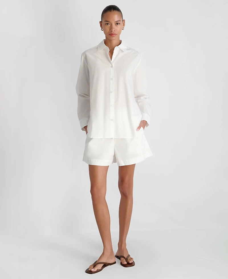 French Connection Women's Poplin Button-Down Top