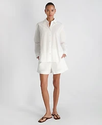 French Connection Women's Poplin Button-Down Top