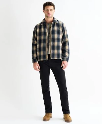 Lucky Brand Mens Plaid Long Sleeve Jacket Fender Stratocaster Crewneck T Shirt The 410 Athletic Slim Fit Jeans