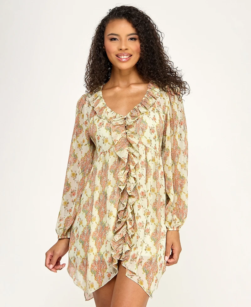 Seni & Cade Women's Ruffle Front Dress