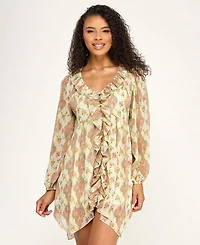 Seni & Cade Women's Ruffle Front Dress