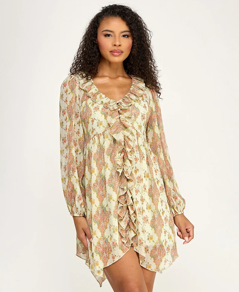 Seni & Cade Women's Ruffle Front Dress