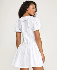 Seni & Cade Women's Short Puff-Sleeve Dress