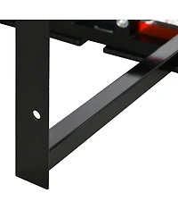 Soozier Wall Mounted Basketball Hoop, Mini Hoop Basketball Goal with 43" x 30" Shatter Proof Backboard, Durable Bracket and All Weather Net for Outdoo