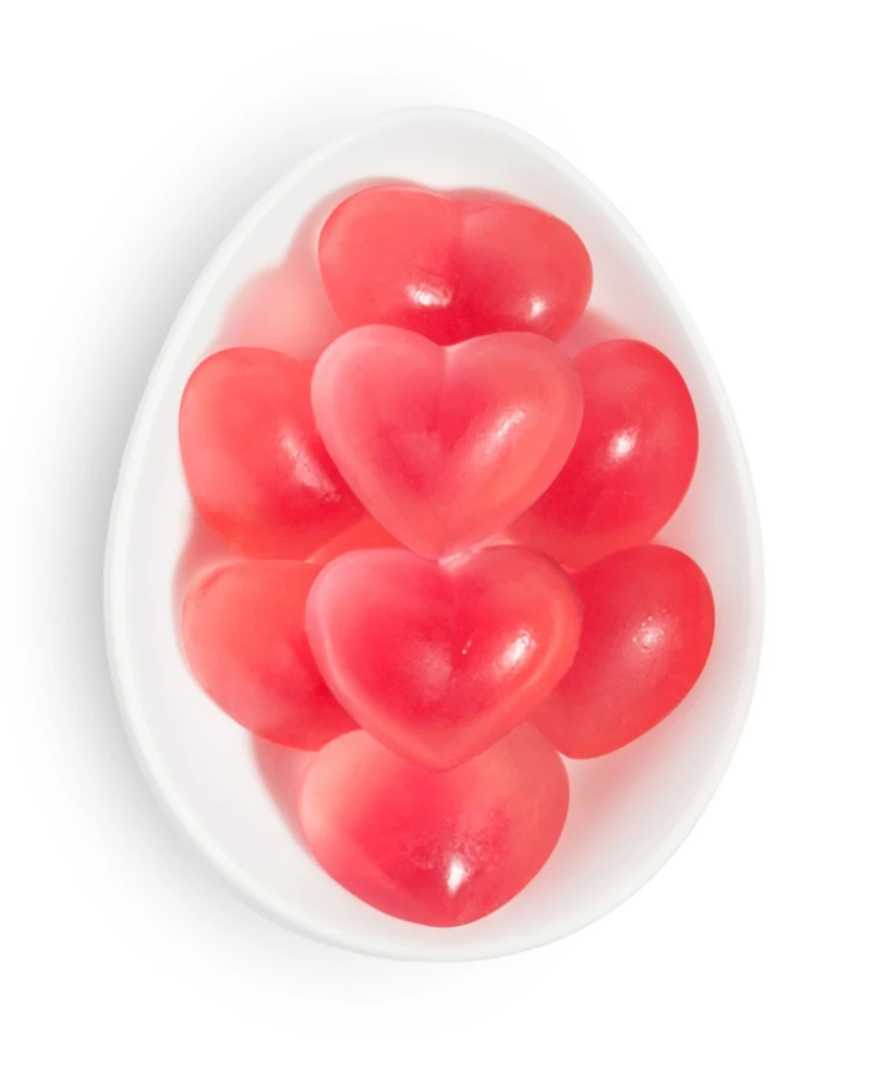 Sugarfina Valentine's Day Sweet Heart Strawberry Hearts Candy Cube Kit, 3 Pieces