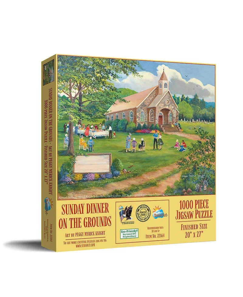 SunsOut Sunday Dinner on the Grounds 1000 piece Jigsaw Puzzle for Adults