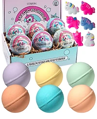 Lovery 6-Pc. Unicorn Squishy Super Bubble Bath Fizzies