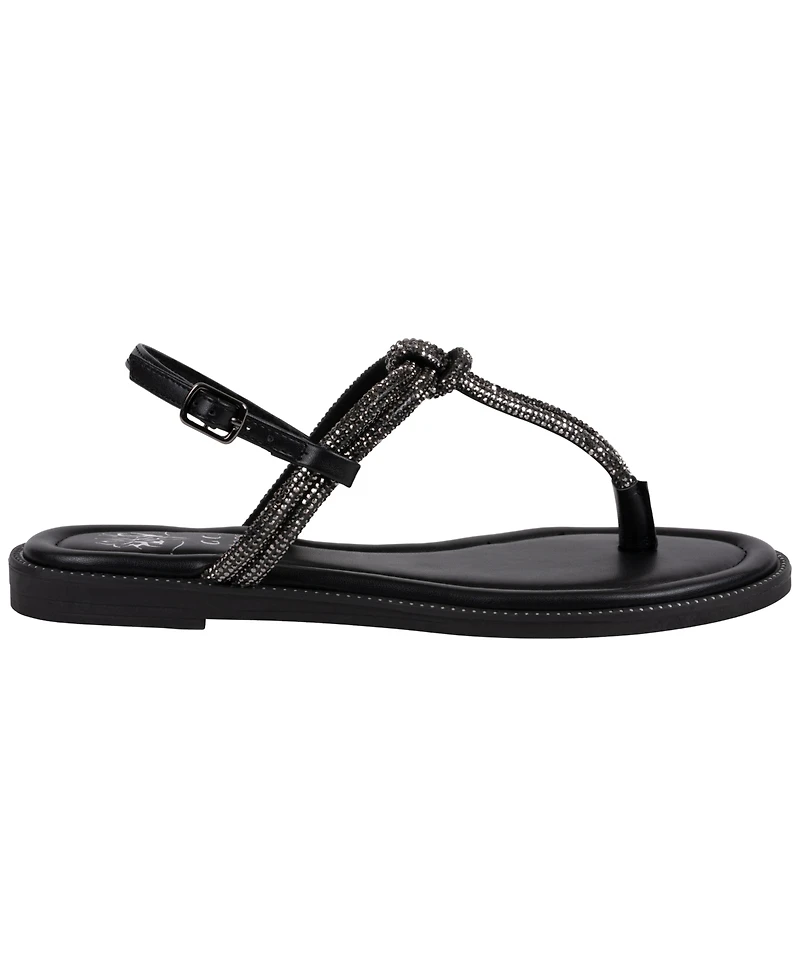 Gc Shoes Women's Embellished Buckle Flat Sandals