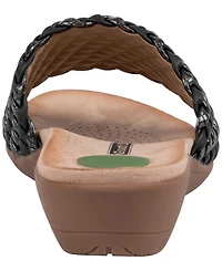 Gc Shoes Women's Woven Detail Slip-On Sandals