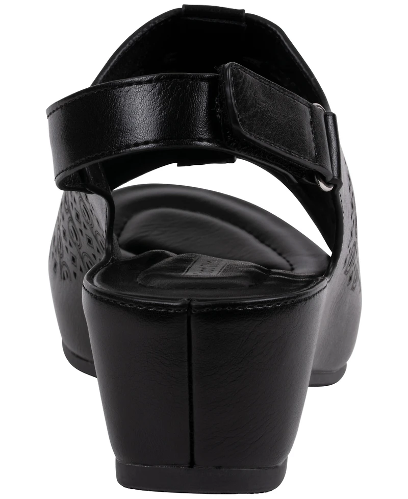 Gc Shoes Women's Ankle Strap Wedge Heel Sandals