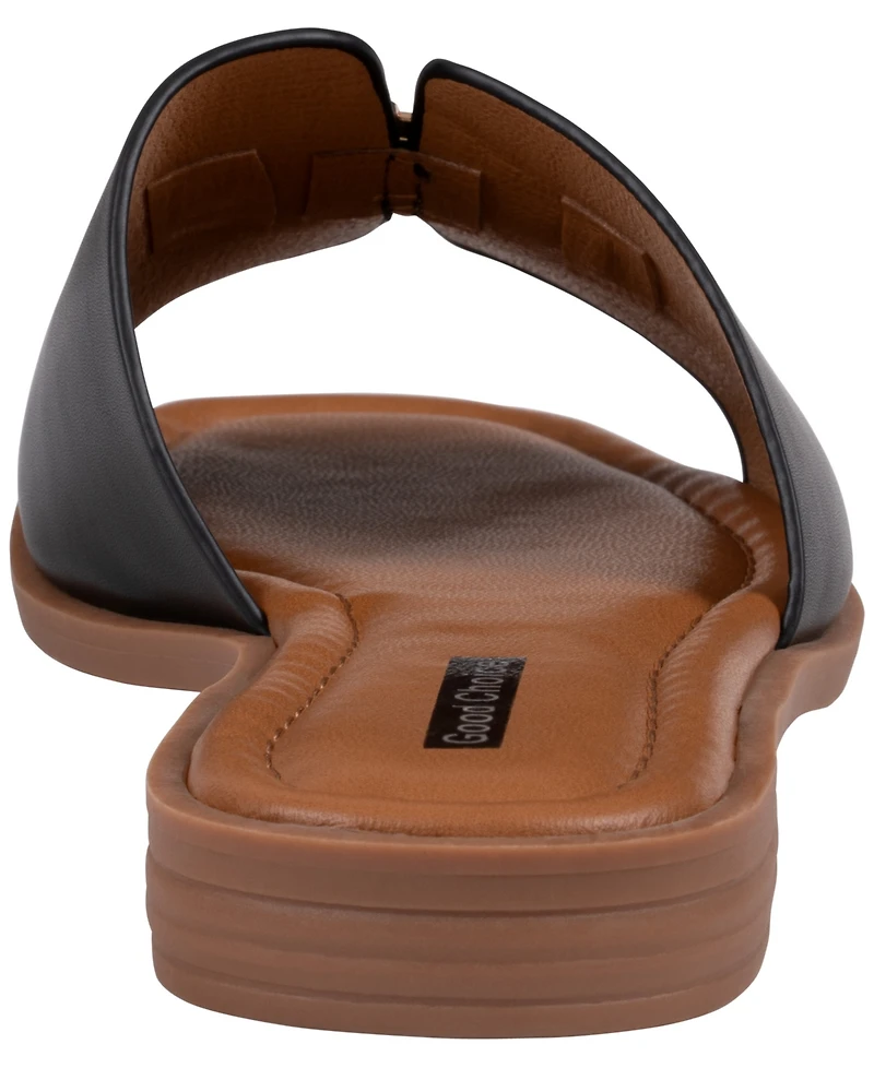 Gc Shoes Women's Square Toe Flat Sandals