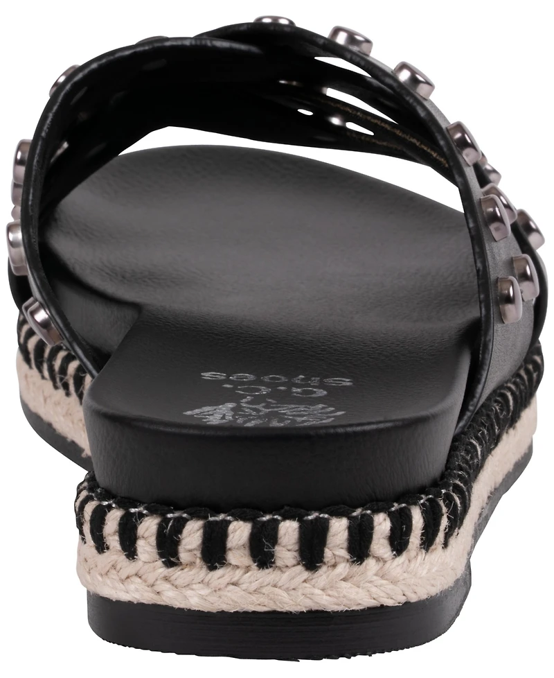 Gc Shoes Women's Stud Detail Slip-On Sandals