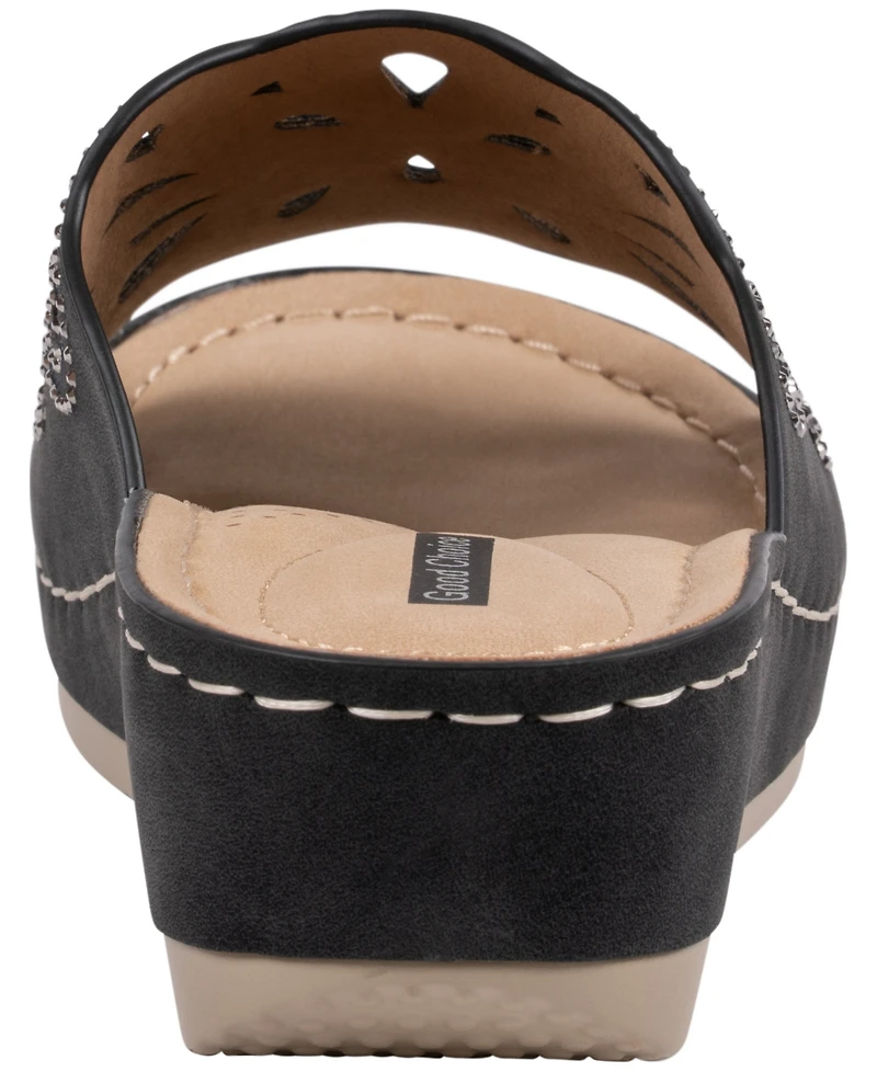 Gc Shoes Women's Embellished Round Toe Sandals