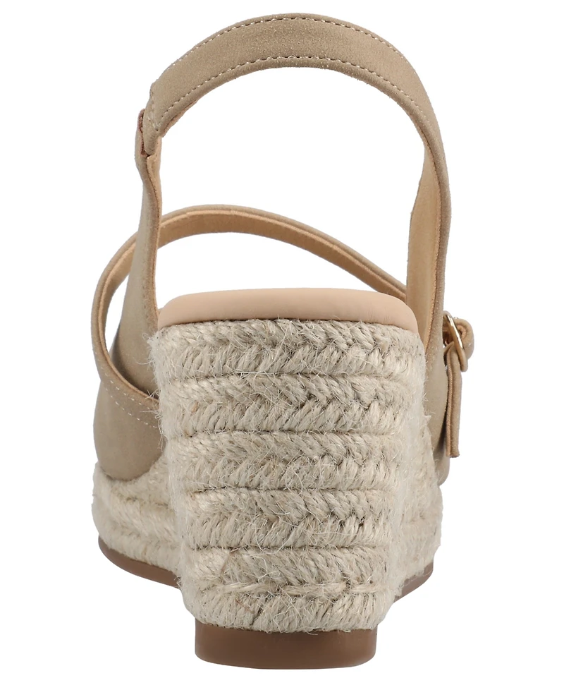 Journee Collection Women's Asmyna Wedge Sandals