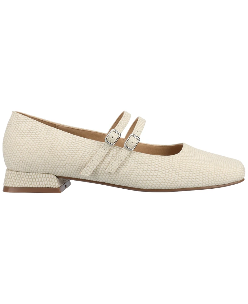 Journee Collection Women's Gredah Square Toe Double Strap Mary Jane Flats