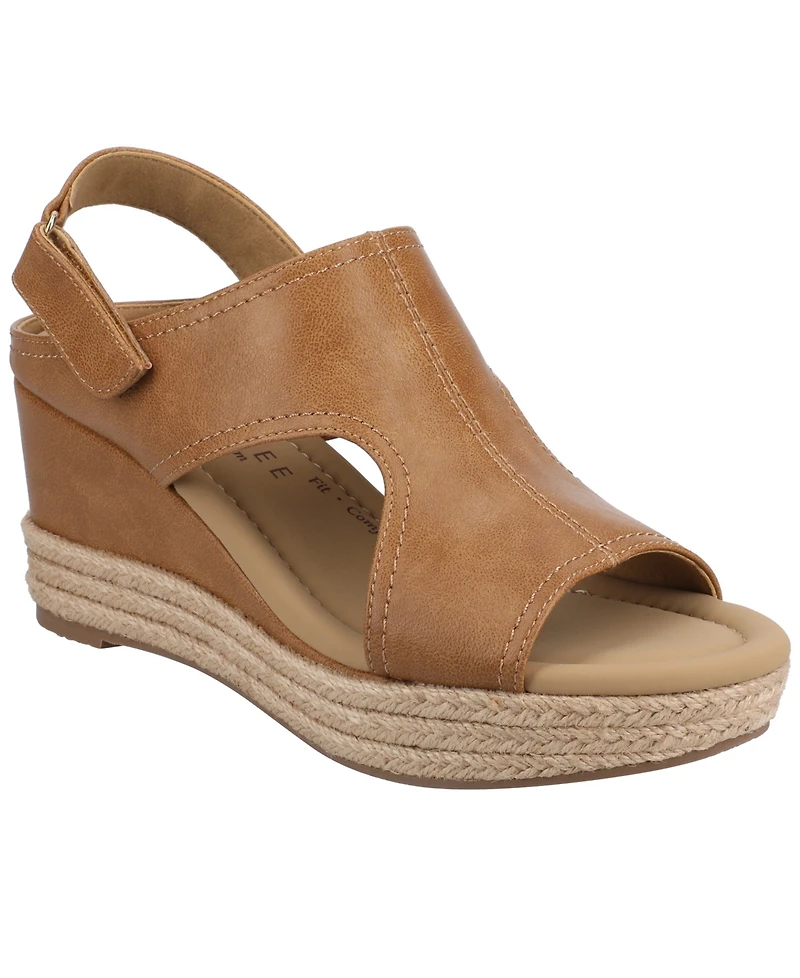 Journee Collection Women's Rayleigh Espadrille Wedge Sandals