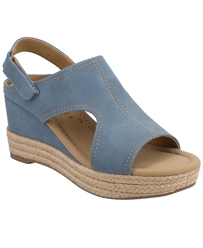 Journee Collection Women's Rayleigh Espadrille Wedge Sandals