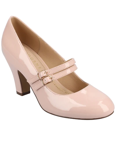 Journee Collection Women's Windy Double Strap Mary Jane Pumps
