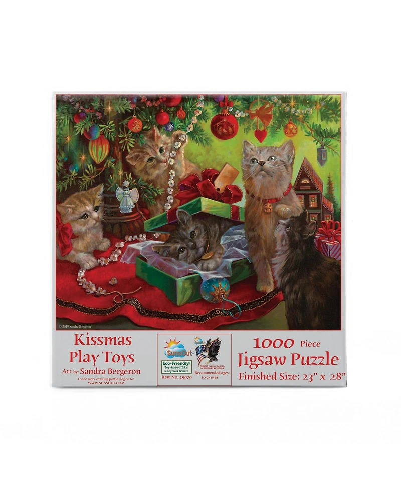 SunsOut Kissmas Play Toys 1000 piece Jigsaw Puzzle for Adults Christmas