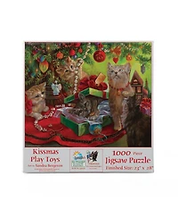 SunsOut Kissmas Play Toys 1000 piece Jigsaw Puzzle for Adults Christmas