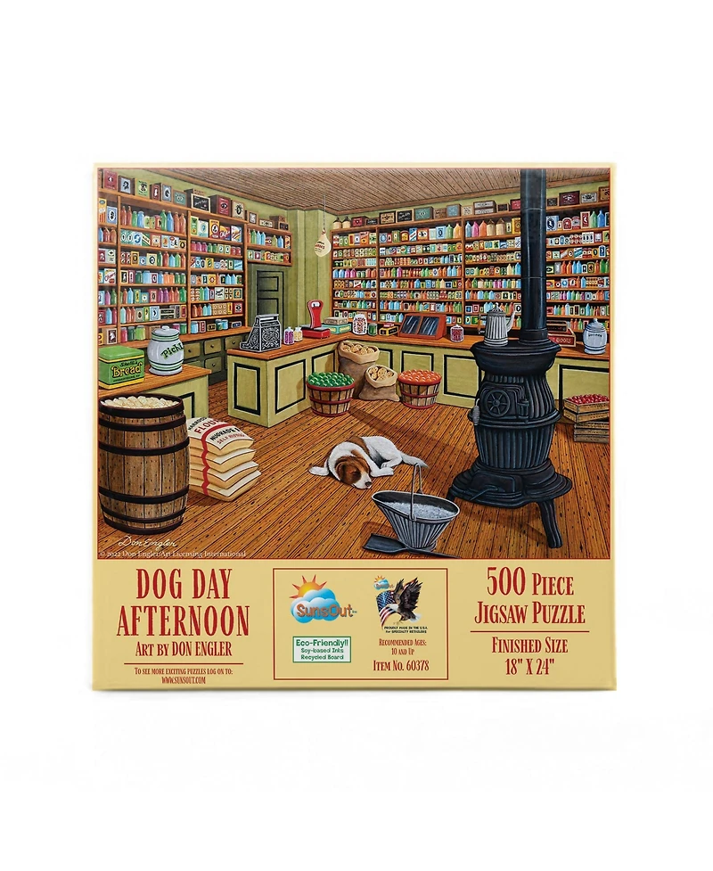 SunsOut Dog Day Afternoon 500 piece Jigsaw Puzzle for Adults