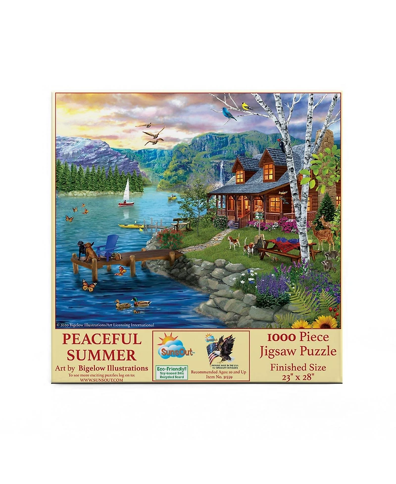 SunsOut Peaceful Summer 1000 piece Jigsaw Puzzle for Adults