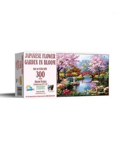 SunsOut Japanese Garden in Bloom 300 piece Jigsaw Puzzle for Adults