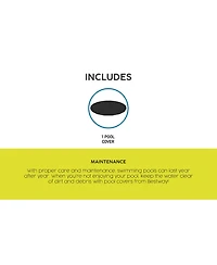 Bestway Flowclear Round 18' Pool Cover for Above Ground Frame Pools (Cover Only)