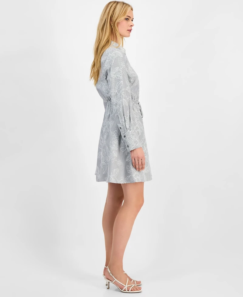 Sam Edelman Women's Floral Stripe Shirtdress