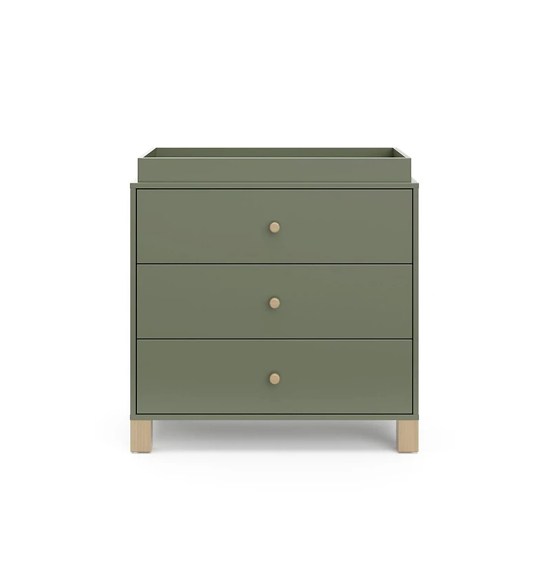 Storkcraft California 3 Drawer Chest With Topper