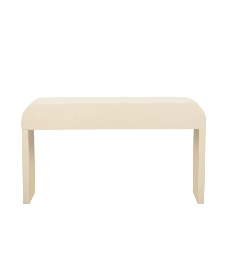 Streamdale Modern Rounded Console Table with 2 Drawers (Navy Blue)