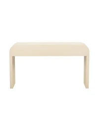 Streamdale Modern Rounded Console Table with 2 Drawers (Navy Blue)