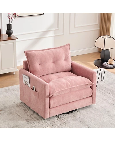 Streamdale Furniture Swivel Barrel Accent Chair