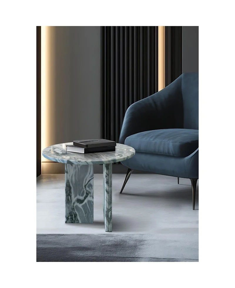 Streamdale Furniture Marble Coffee Table - 17.7"