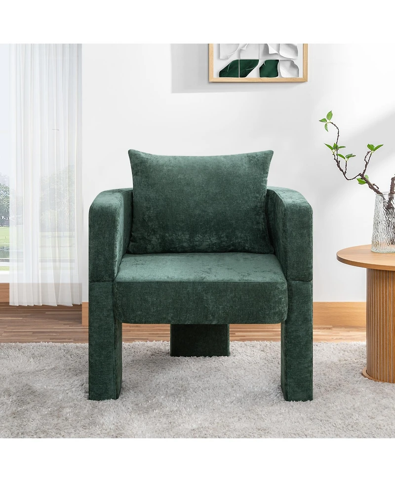 Streamdale Furniture Chenille Accent Chair - Dark Green