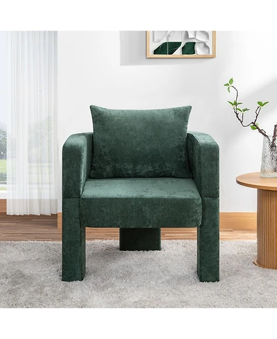 Streamdale Furniture Chenille Accent Chair - Dark Green