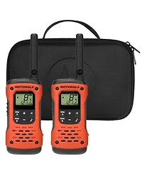 Motofrs Motorola Solutions T605 35 mi. Waterproof Two-Way Radio Green 2-Pack w/ Accessories