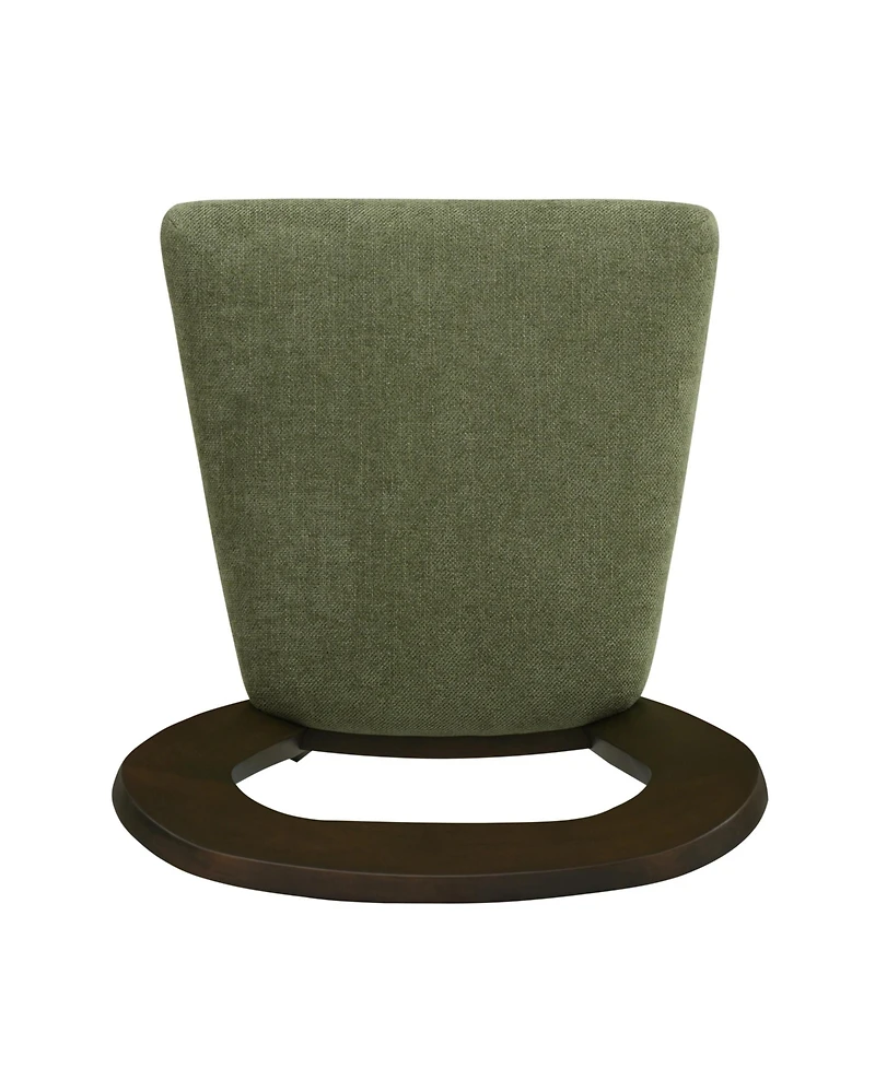 Streamdale Counter Stool Without Arm(dark brown+green) Set of 2