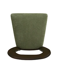 Streamdale Counter Stool Without Arm(dark brown+green) Set of 2