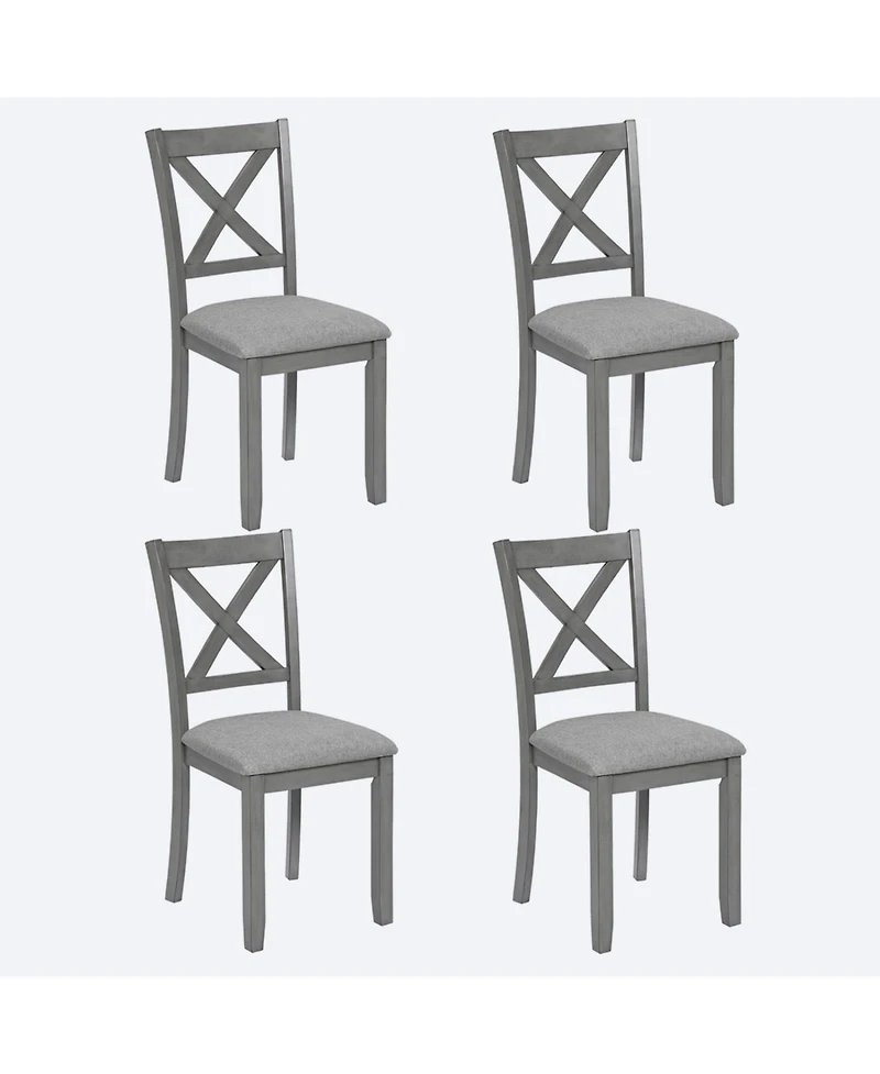 Streamdale Furniture Streamdale Dining Chairs Set of 4, Padded Seat
