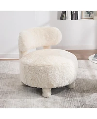Streamdale Furniture Fur Fabric Accent Chair