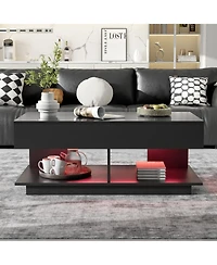 Streamdale Furniture Extendable Coffee Table w/ Hidden Storage